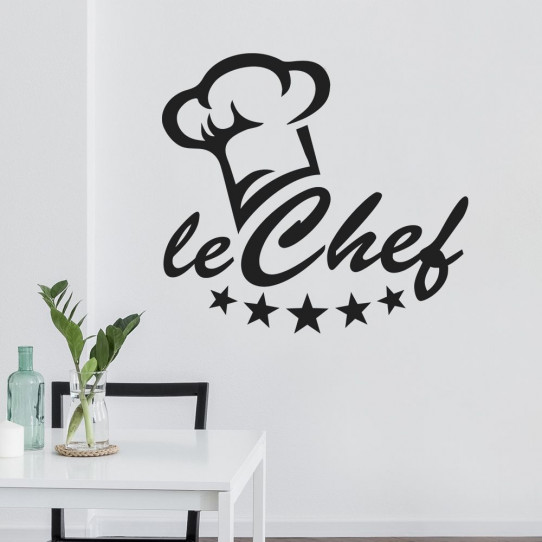 Stickers toque chef cuisine Des prix 50 moins cher qu'en magasin
