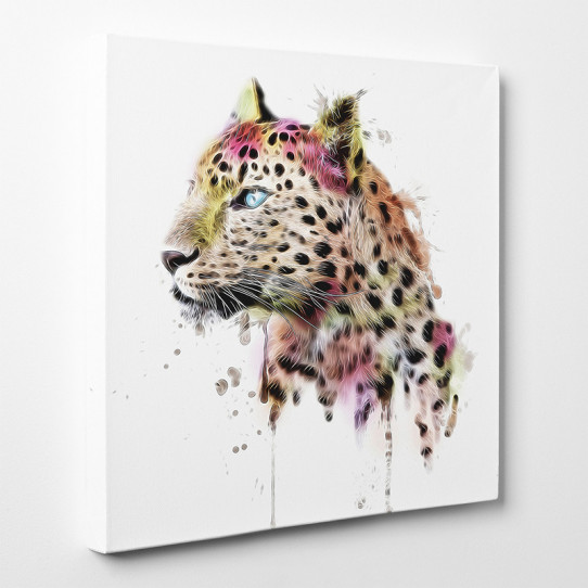 Le minor/TOILE MARCHE ECRU LEOPARD
